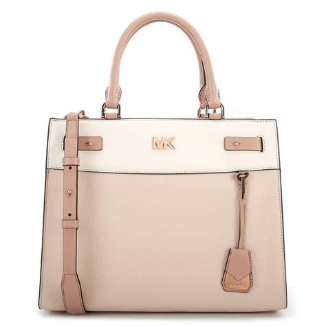 michael kors regan large satchel soft pink|michael kors purses black.